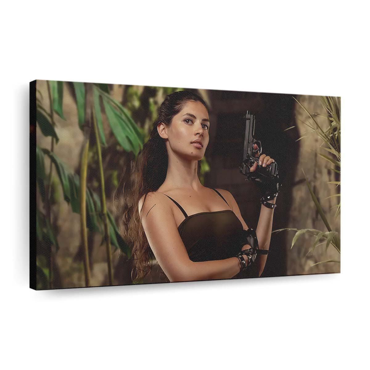 lara croft cosplay girl 4k hc